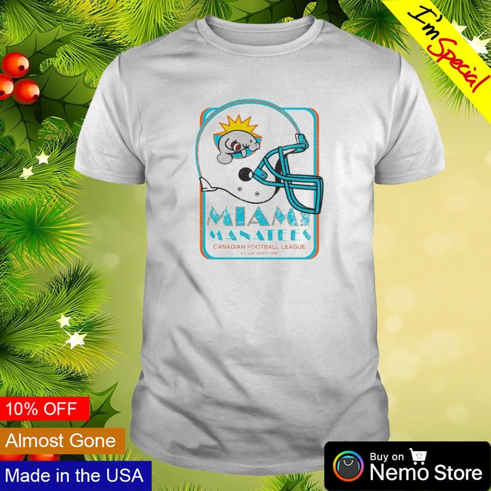 Miami Manatees Canadian football league shirt
