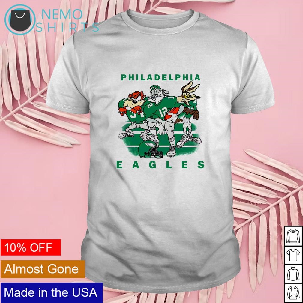 Philadelphia Eagles Looney Tunes Bugs Bunny cartoon shirt