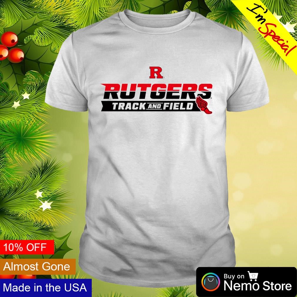 Rutgers Scarlet Knights track and field finish line shirt