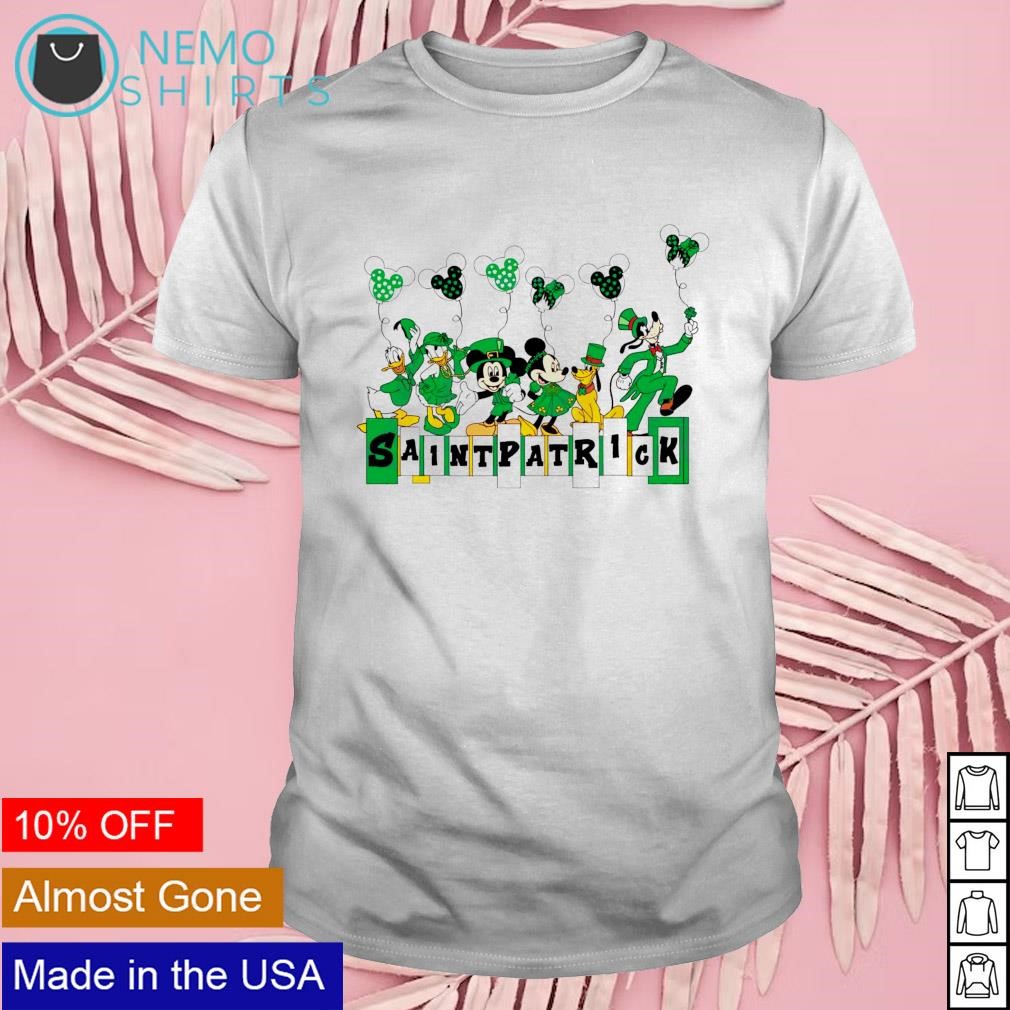 Saint Patricks Disney mickey and friend shirt