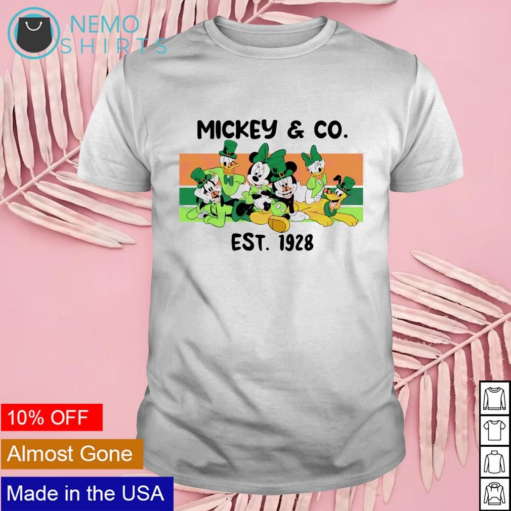 St Patrick's day mickey and co est 1928 shirt