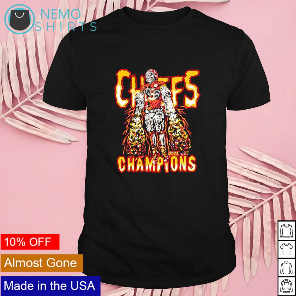 Chiefs champions 2023 skeleton Patrick Mahomes shirt, hoodie, sweater and  v-neck t-shirt