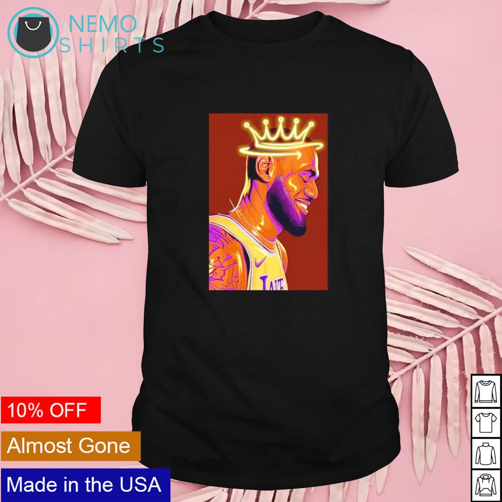 Crowned King Lebron James Lakers smile shirt