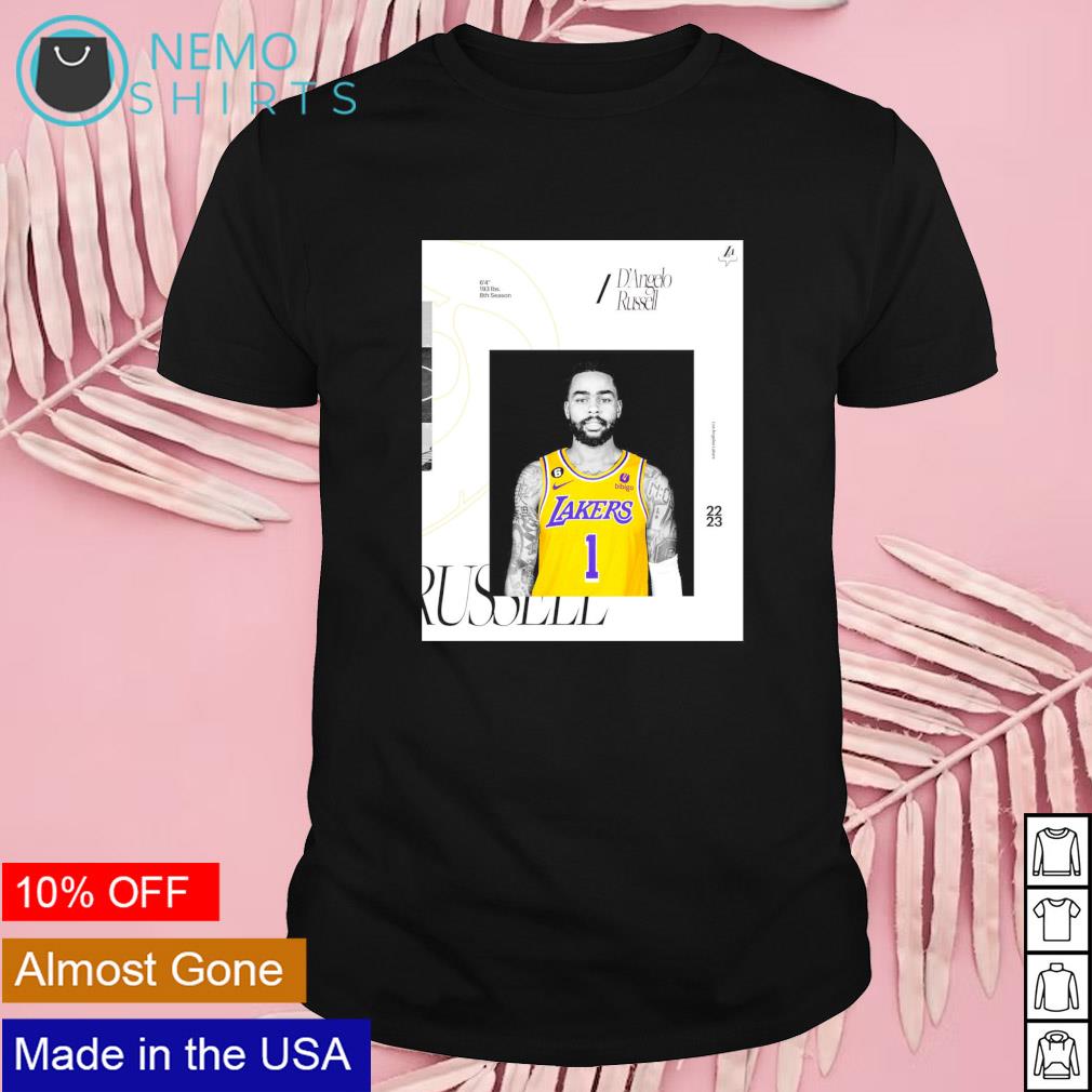 D'angelo Russell Los Angeles Lakers 22 23 shirt