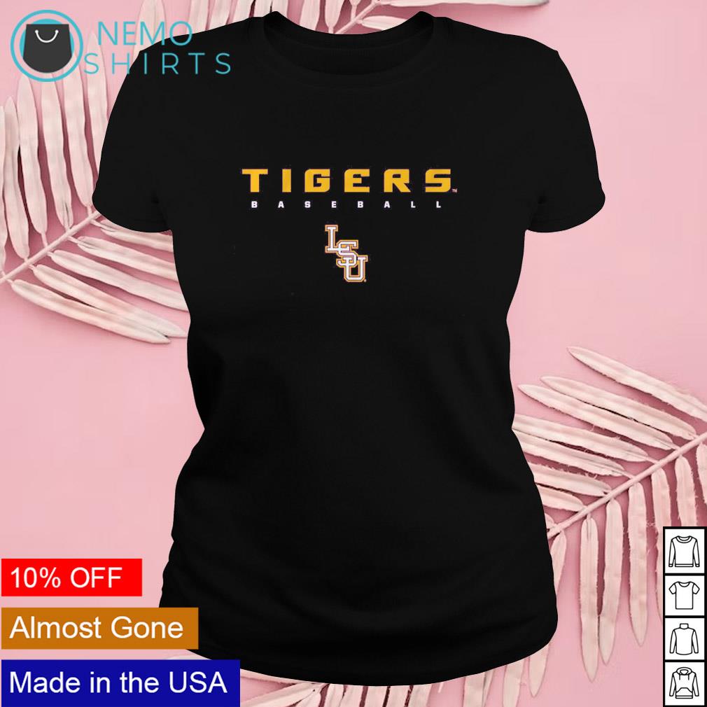 LSU Tigers baseball logo stack shirt, hoodie, sweater and v-neck t