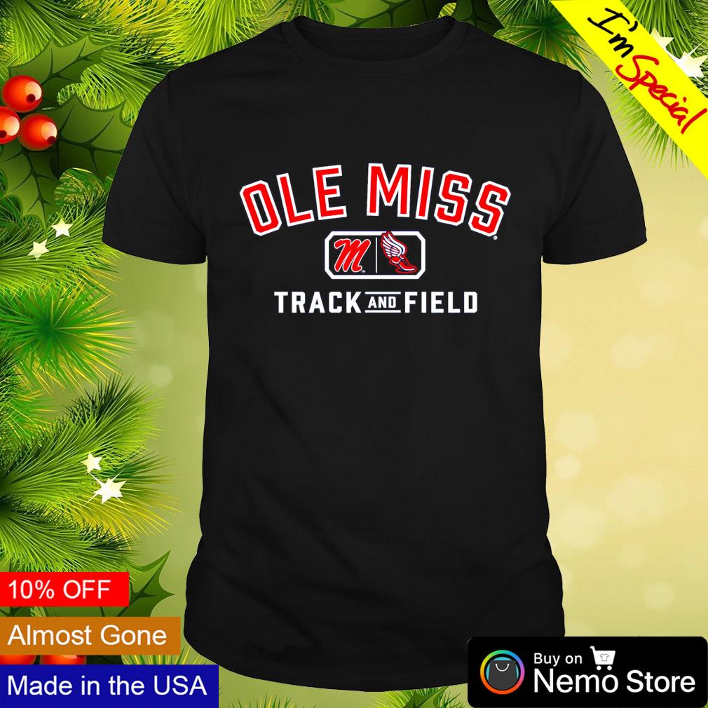 Ole Miss Rebels track and field lockup shirt
