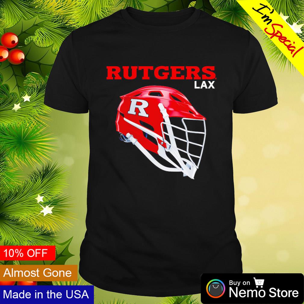 Rutgers Scarlet Knights lacrosse helmet shirt