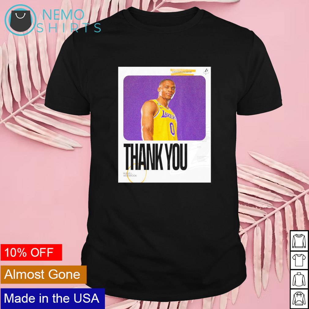 Thank you Russell Westbrook Los Angeles Lakers shirt