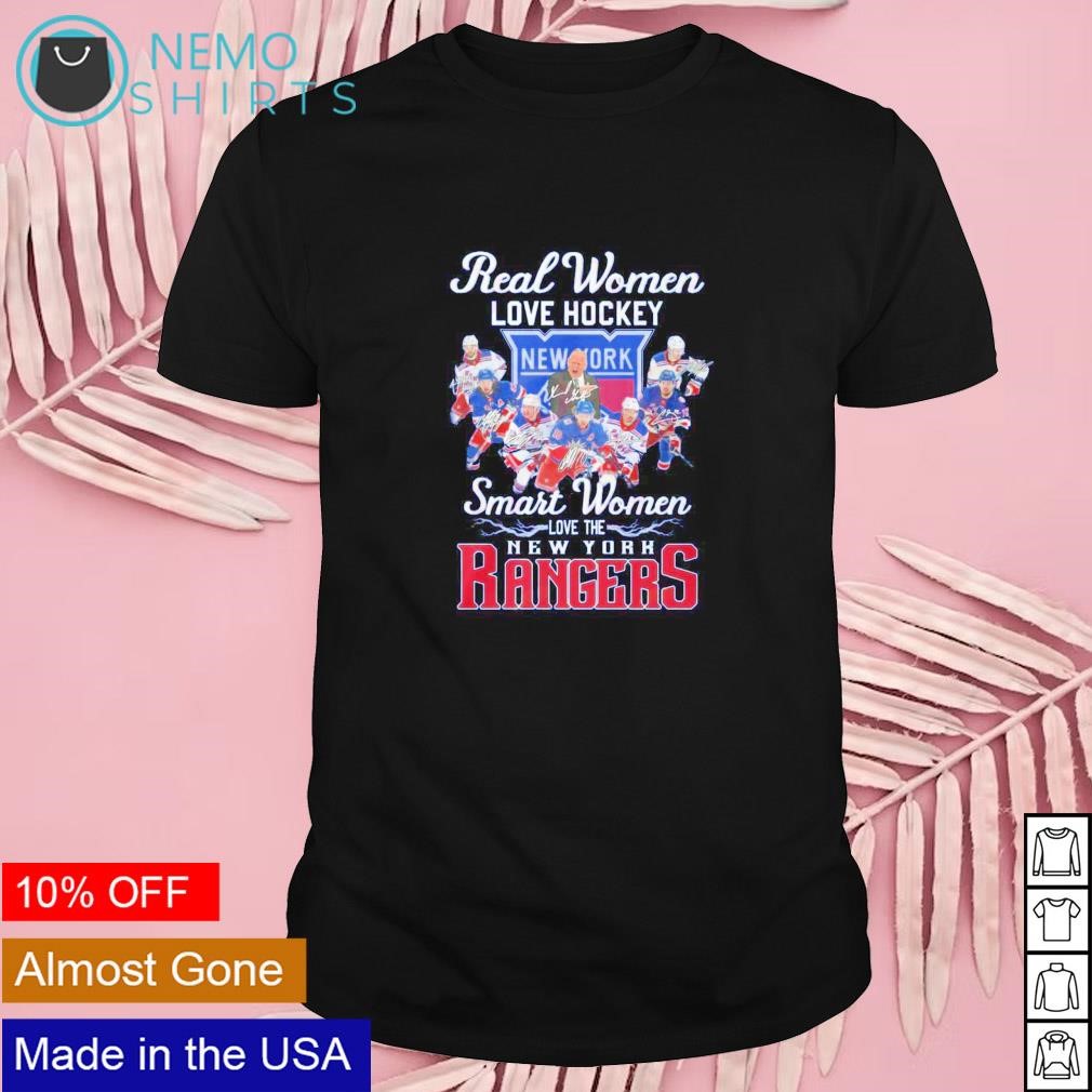 Real women love hockey smart women love the New York Rangers shirt