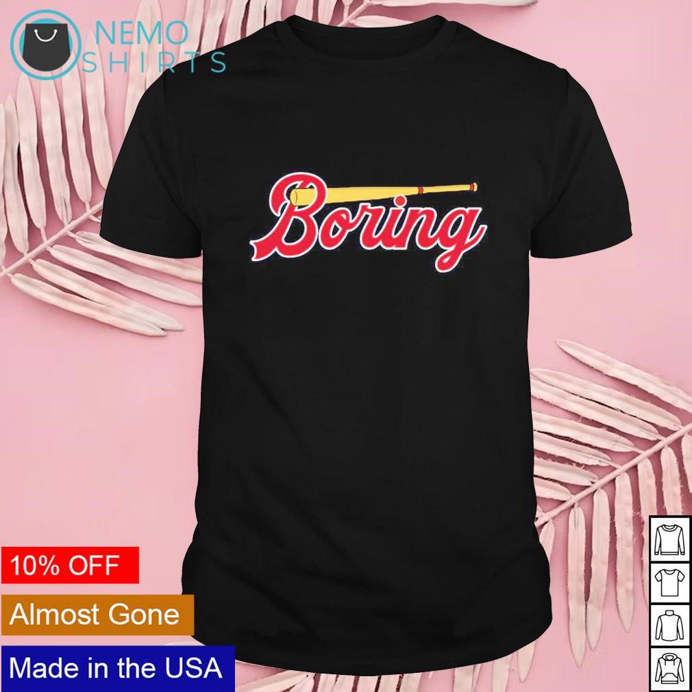 Boring baseball bat shirt