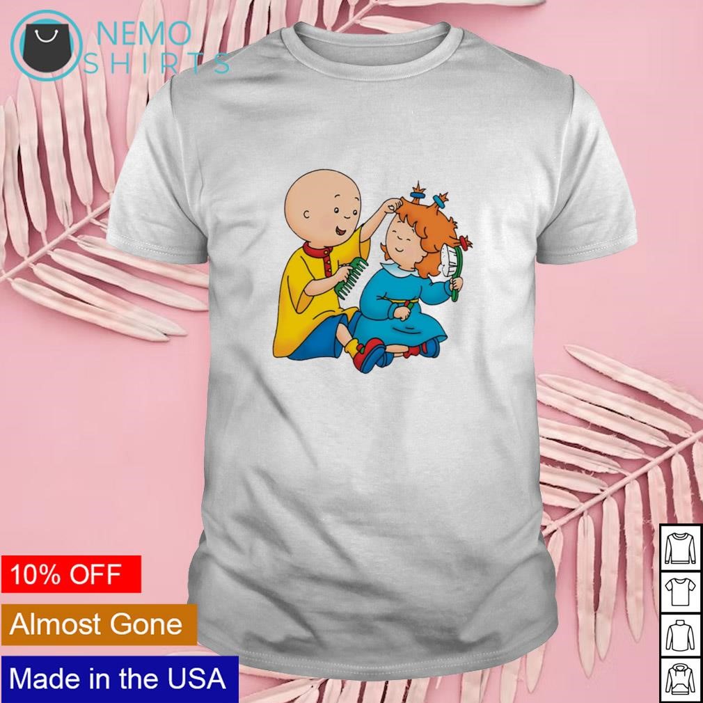 Brushing hair Caillou and Rosie shirt, hoodie, sweater and v-neck t-shirt