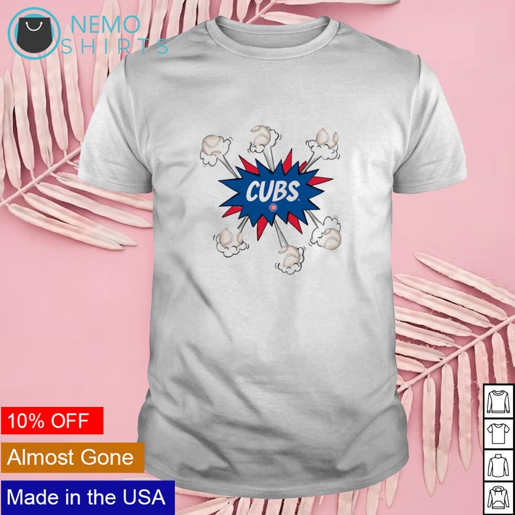 Chicago Cubs Tiny Turnip Infant Baseball Pow T-Shirt - White