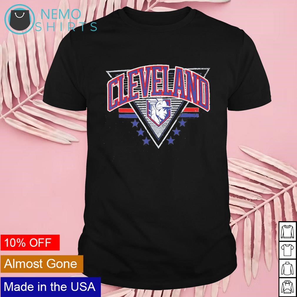 Cleveland baseball triangle statue logo shirt