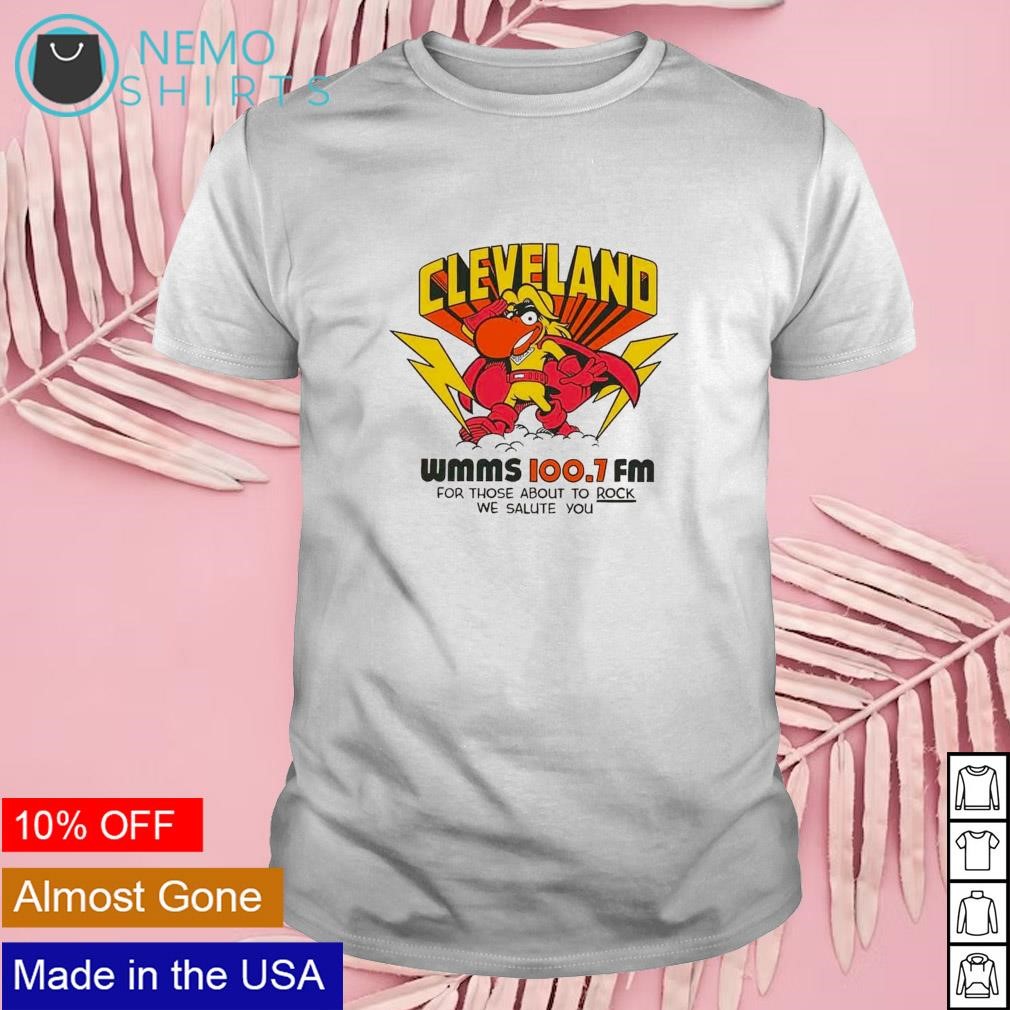 Cleveland wmms loo.7 fm for those about to rock we salute you shirt