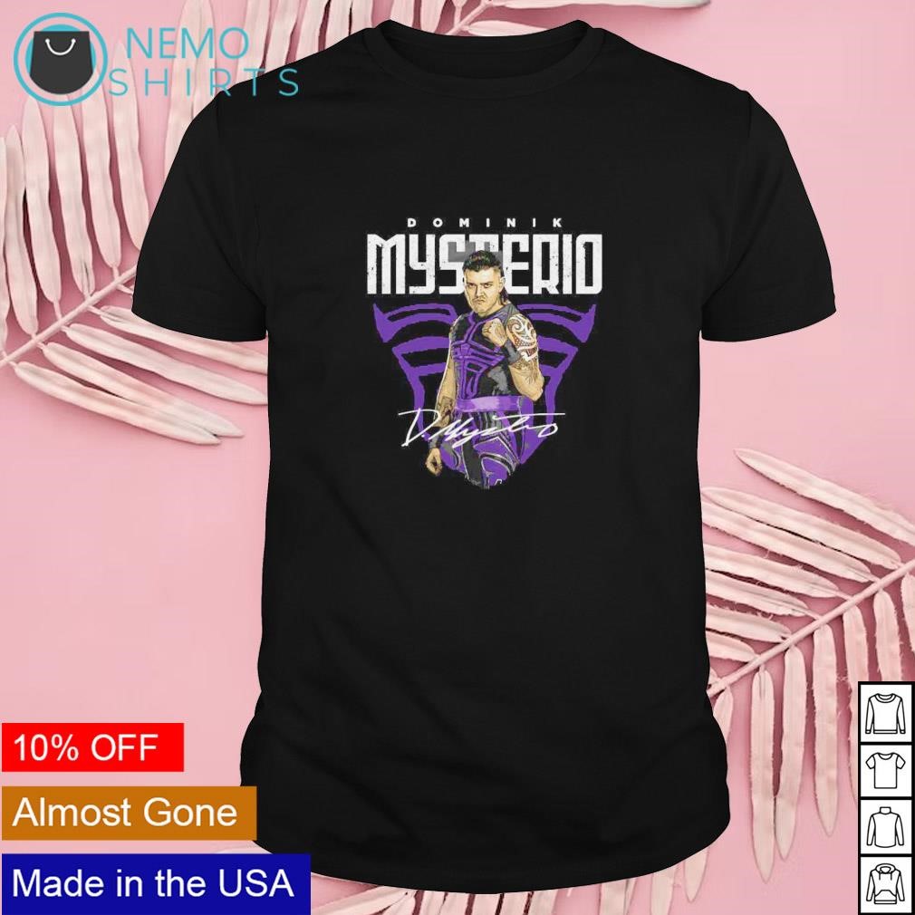 Dominik Mysterio signature pose shirt