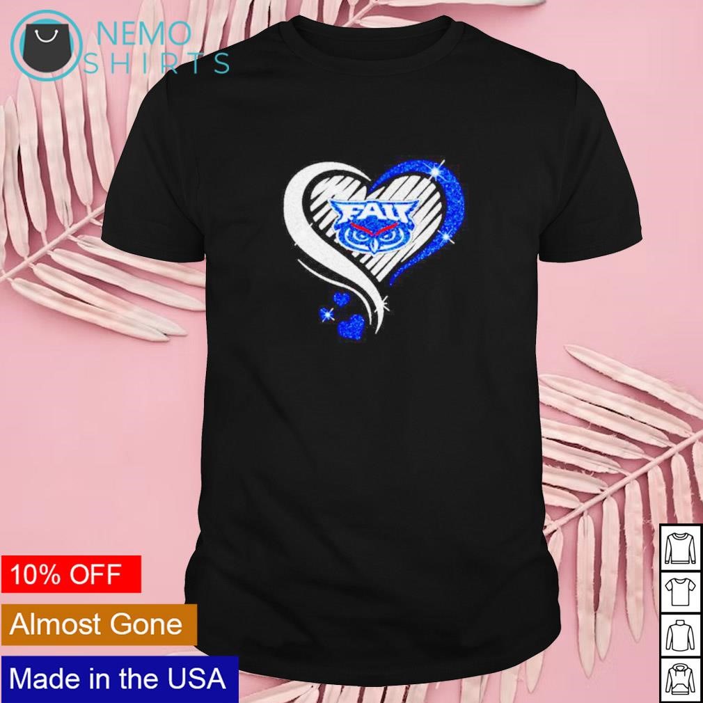 FAU Owls basketball love heart diamond 2023 shirt