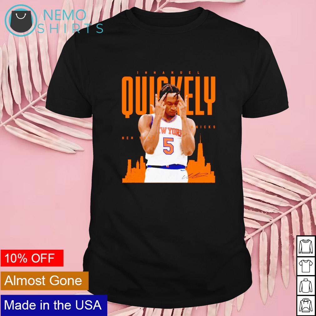 Immanuel Quickley New York Knicks cityline signature shirt