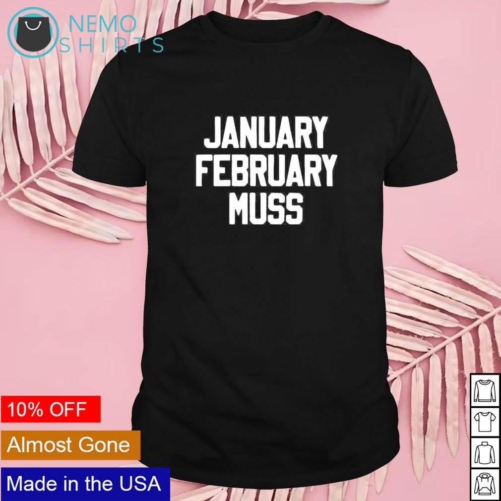 January February Muss Arkansas Razorbacks months shirt