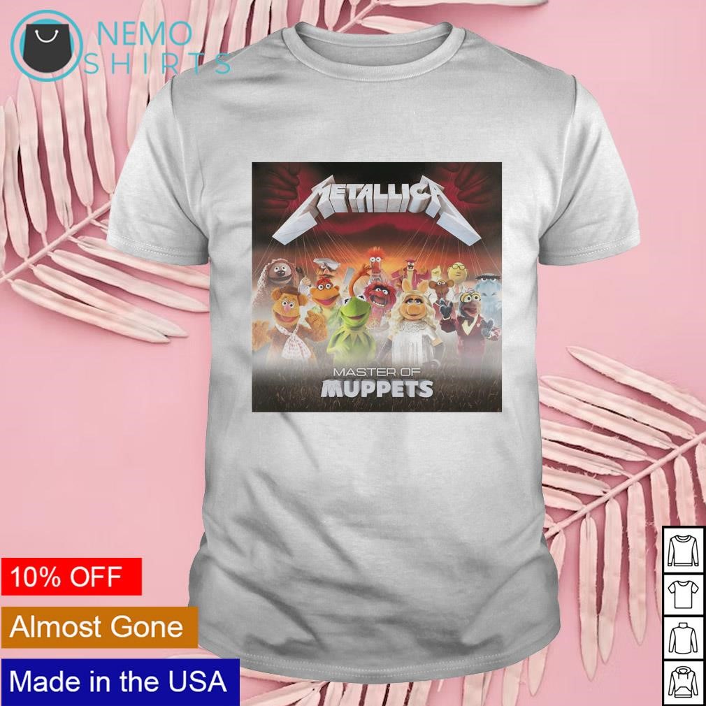 Metallica master of Muppets with Puppets parody shirt