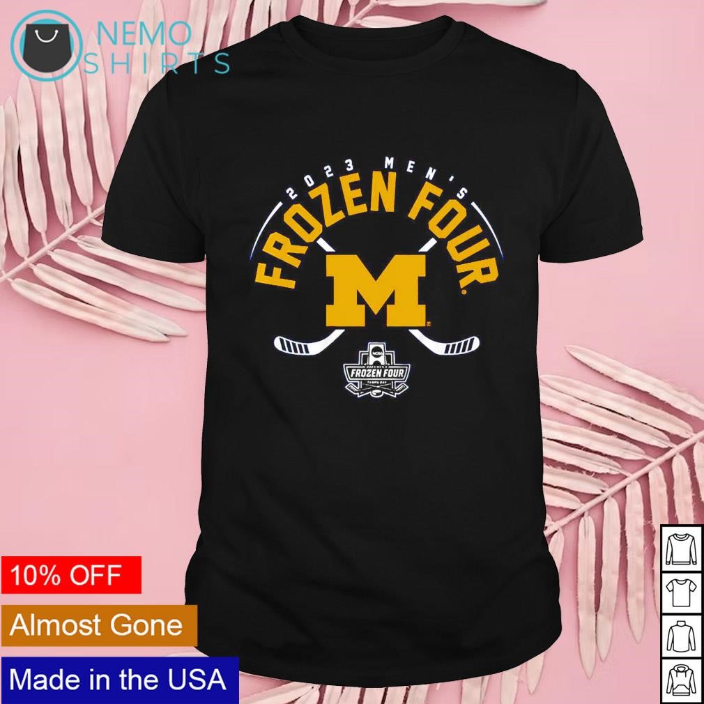 Michigan Wolverines 2023 men's hockey Frozen Four shirt