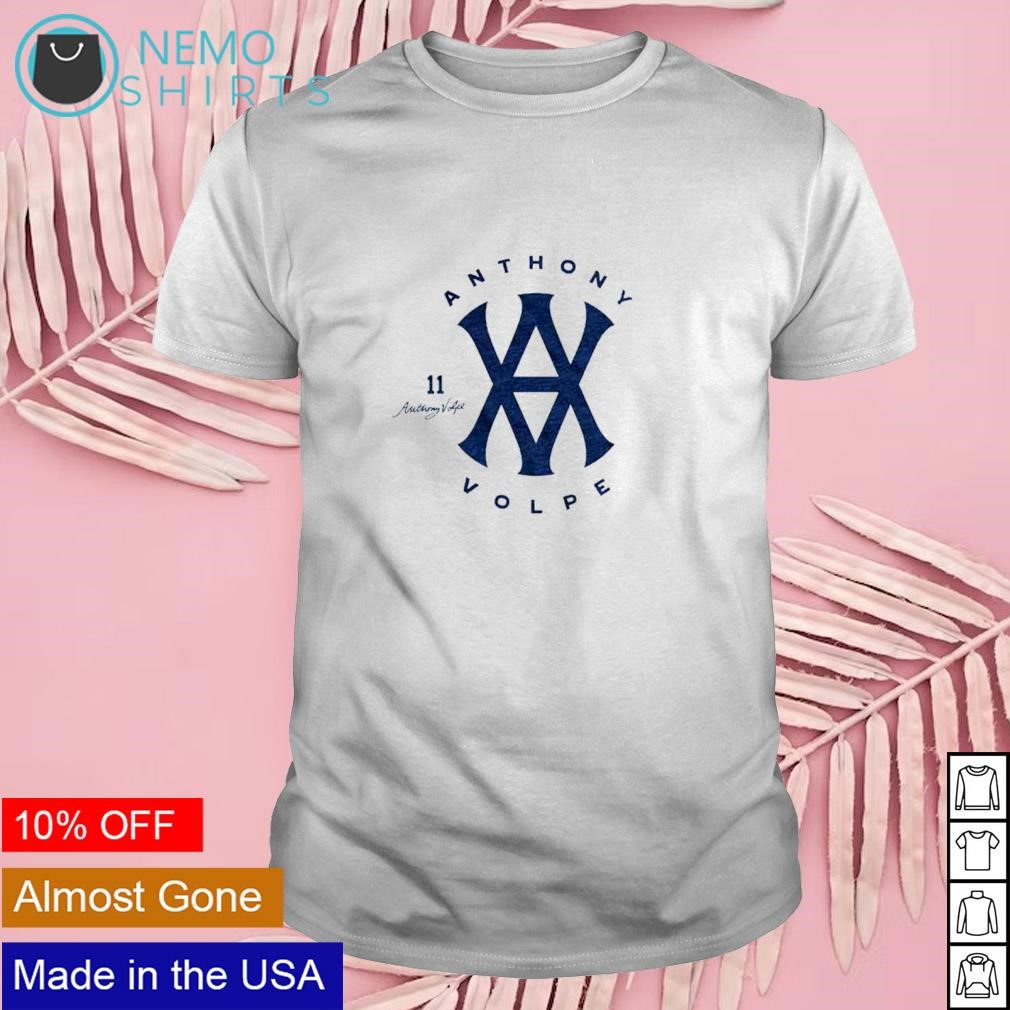 NY Yankees Anthony Volpe AV logo shirt