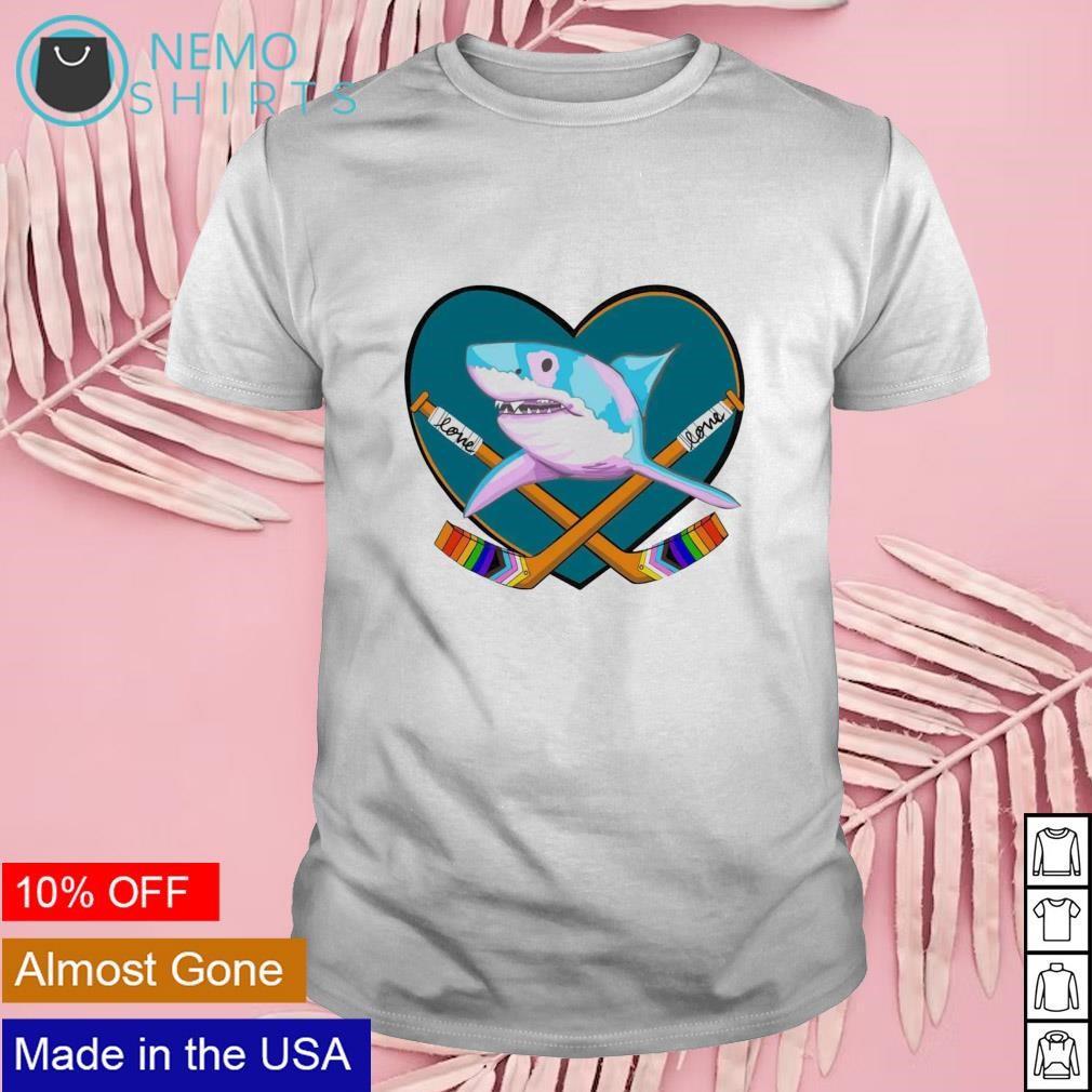 San Jose sharks pride night shirt