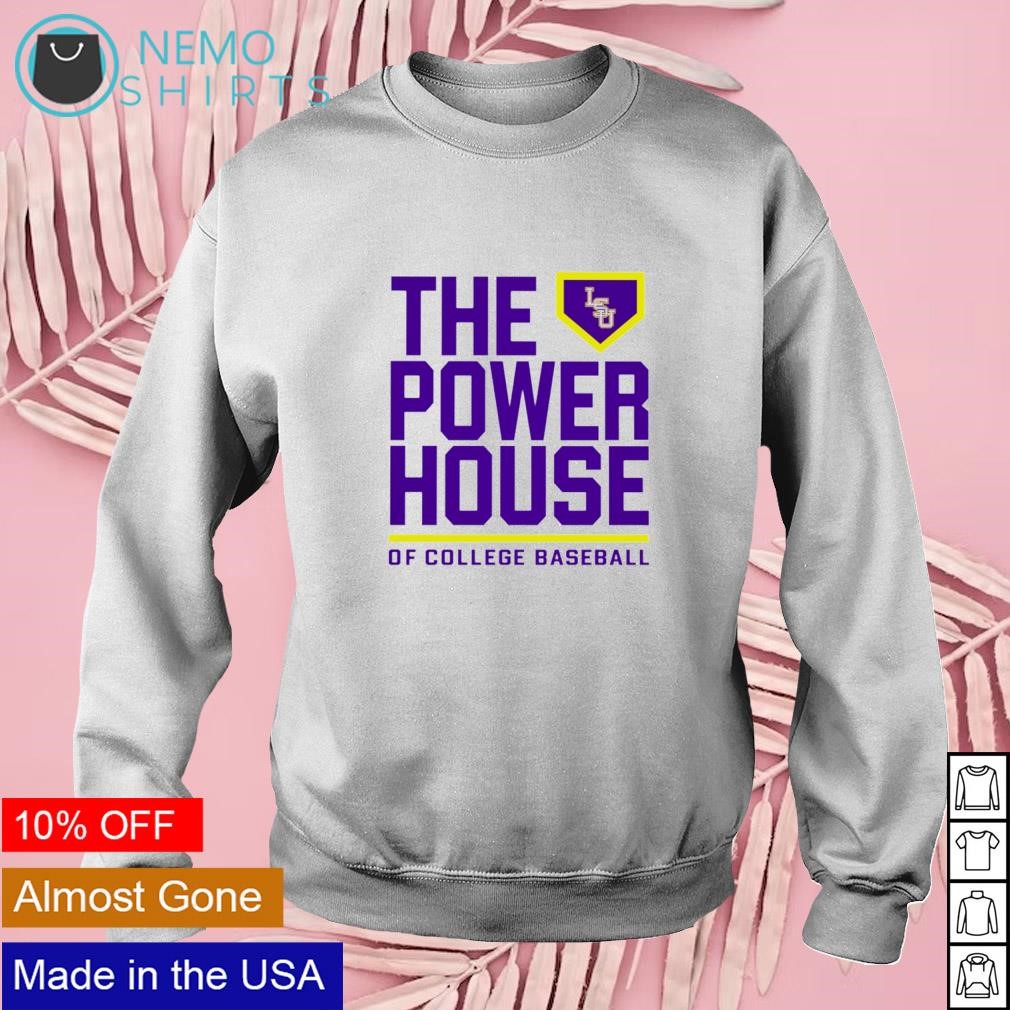 LSU Tigers the power house of college baseball shirt, hoodie