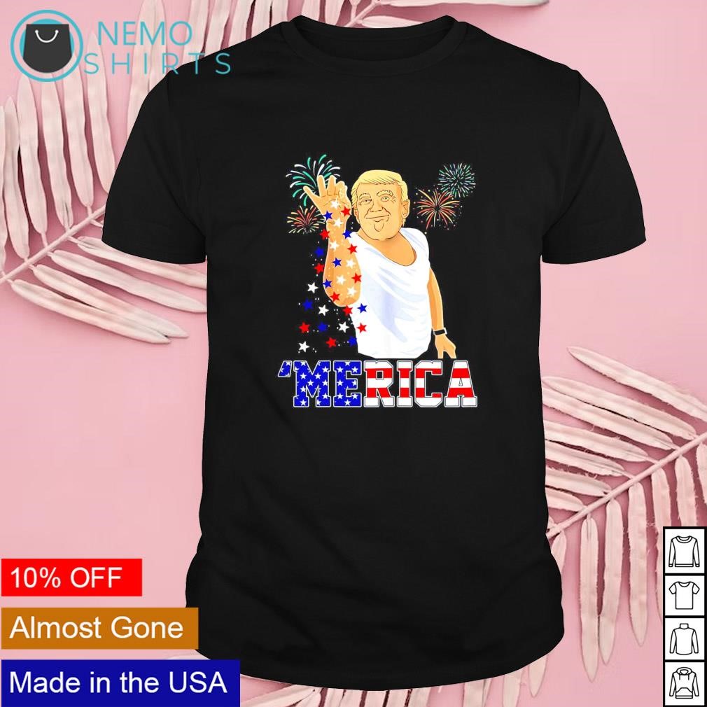 Trump 'Merica bae salt sprinkle USA flag 4th of July shirt