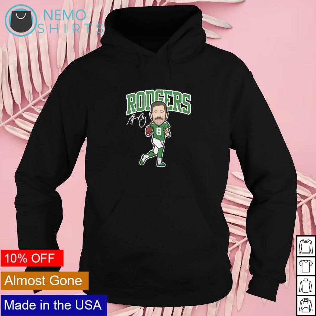 Aaron Rodgers New York J Cartoon WHT