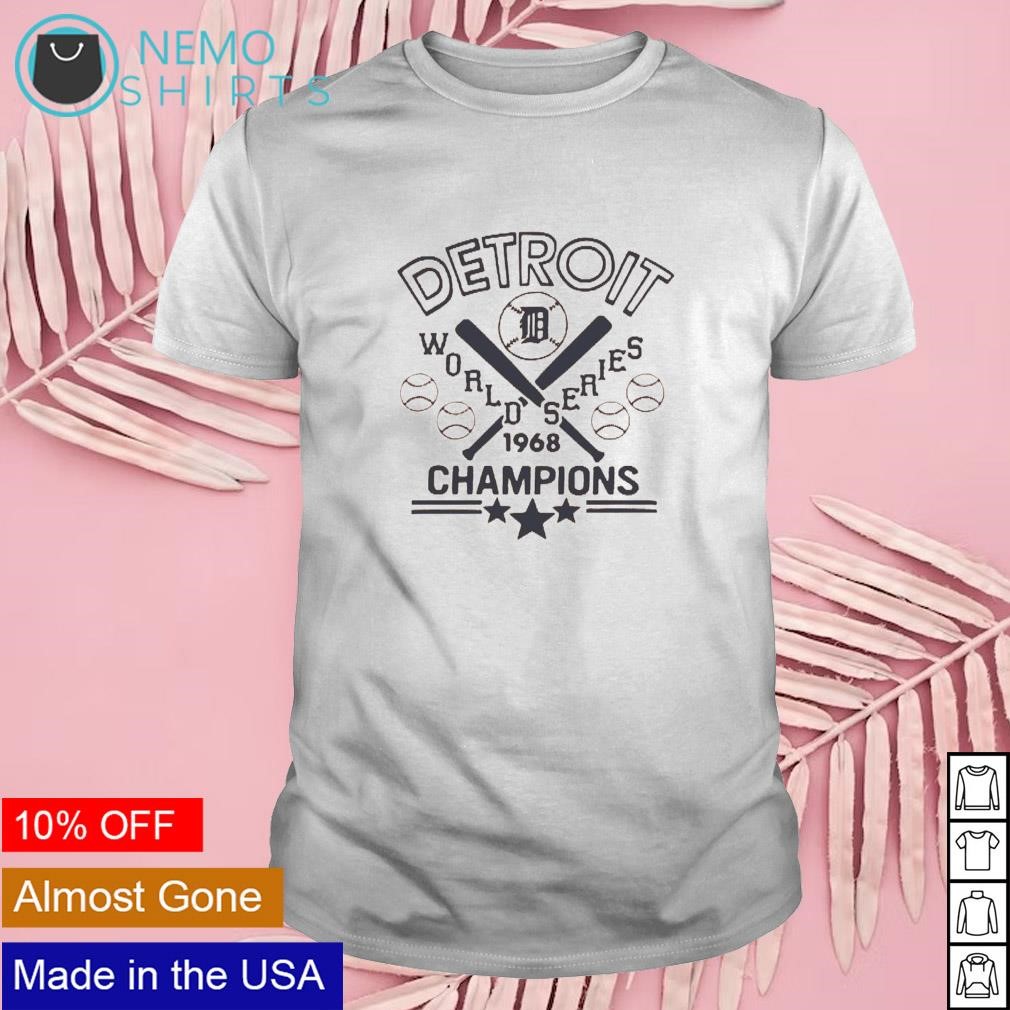 Detroit Tigers 1968 world series champions shirt, hoodie, sweater and  v-neck t-shirt
