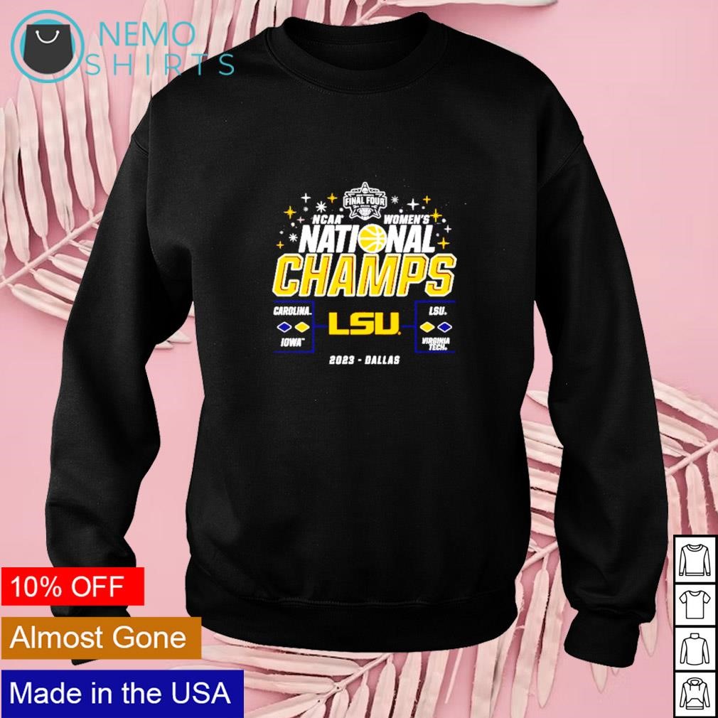 LSU Tigers 2023 NCAA Women's Basketball National Champions Black