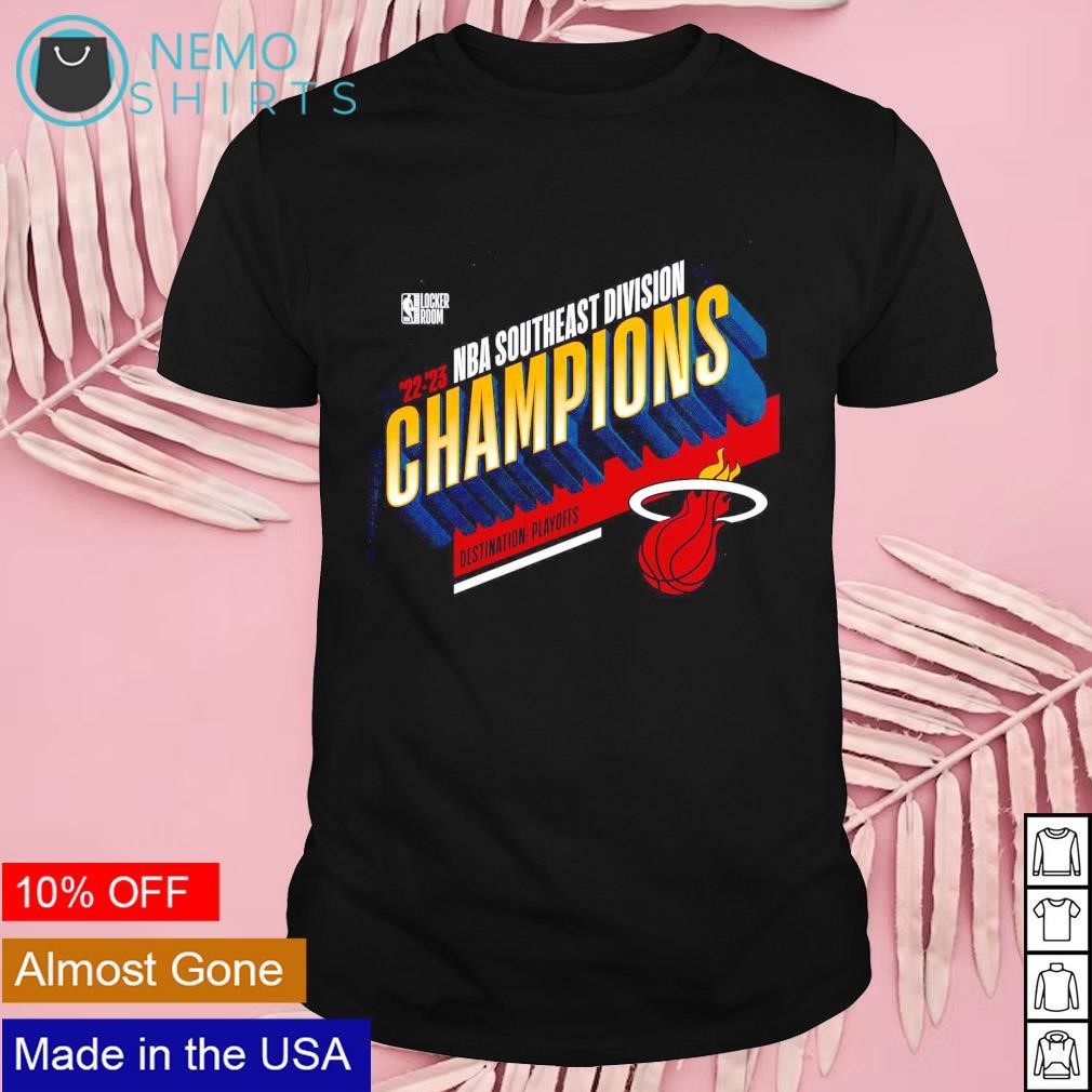 Miami Heat 2023 Southeast division champions locker room shirt