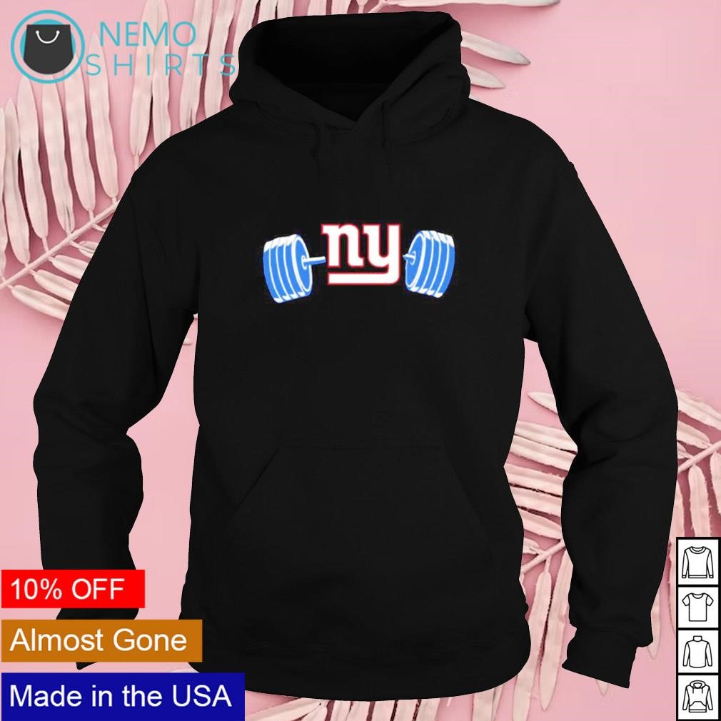 New York Giants weight barbell shirt, hoodie, sweater and v-neck t-shirt