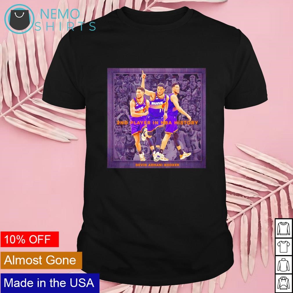 Phoenix Suns Devin Booker 2nd player in NBA history shirt