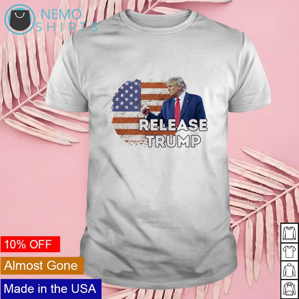 Release Trump USA flag shirt