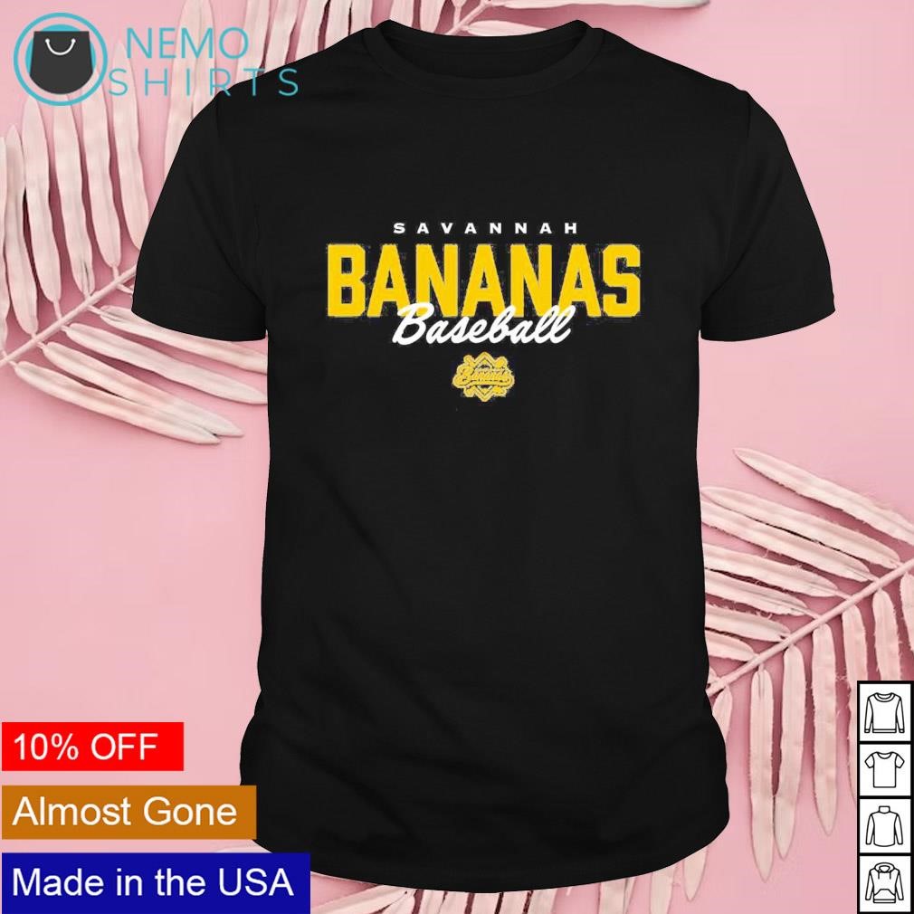 Savannah Bananas baseball text shirt