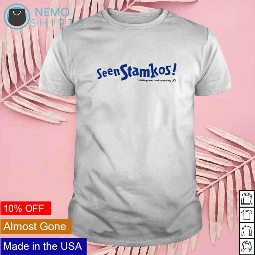 Seen Stamkos 1000 games and counting Tampa Bay Lightening shirt