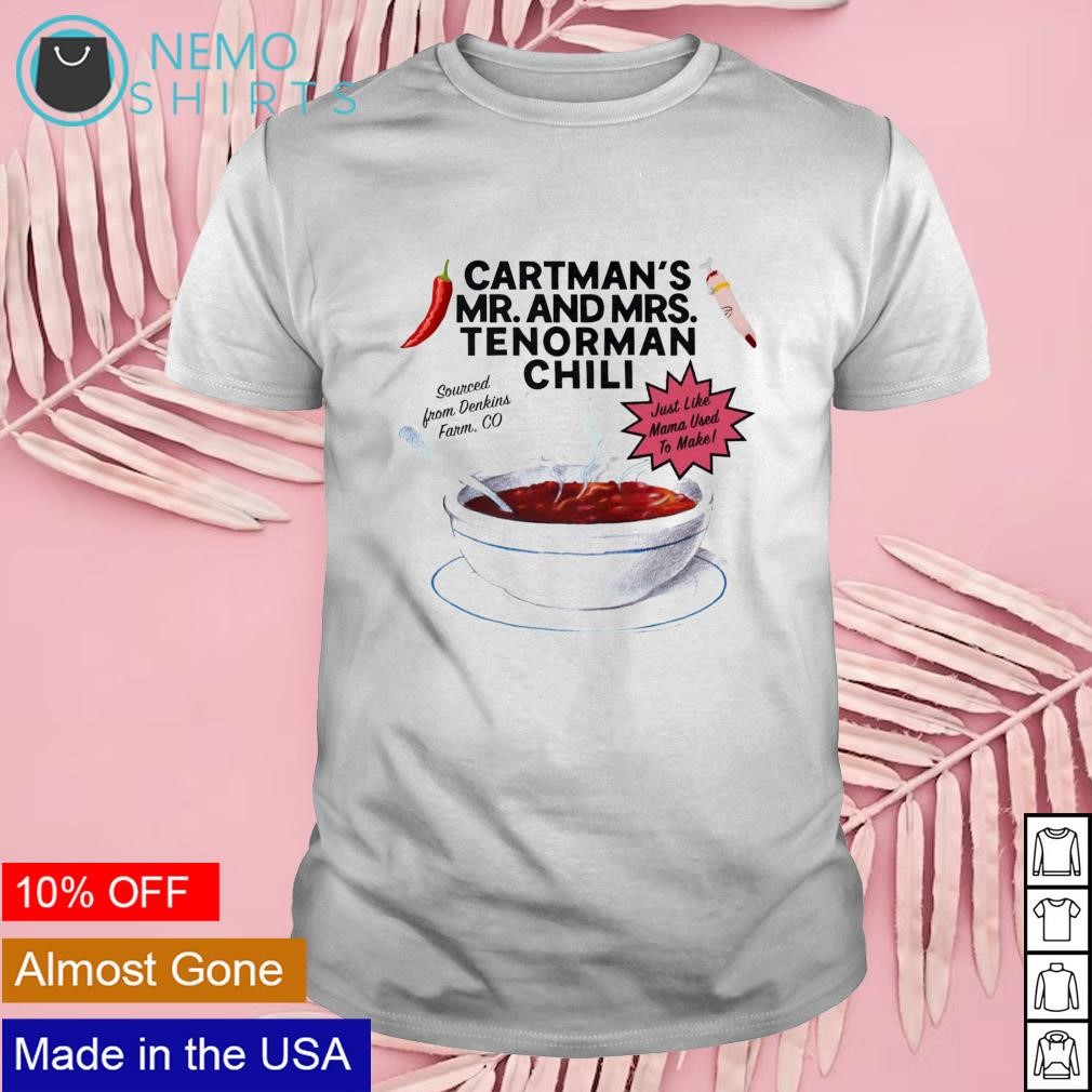 Cartman's Mr and Mrs Tenorman Chili shirt