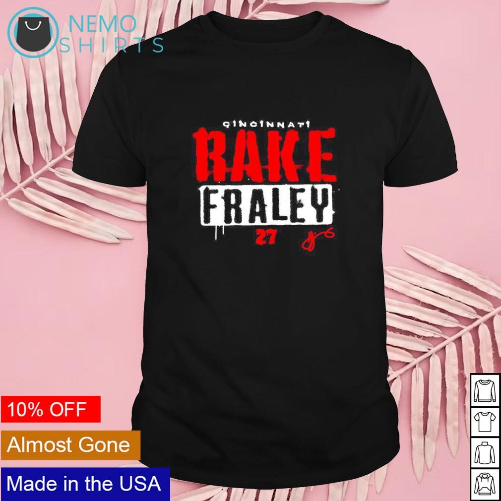 Cincinnati Fraley Rake 27 signature shirt