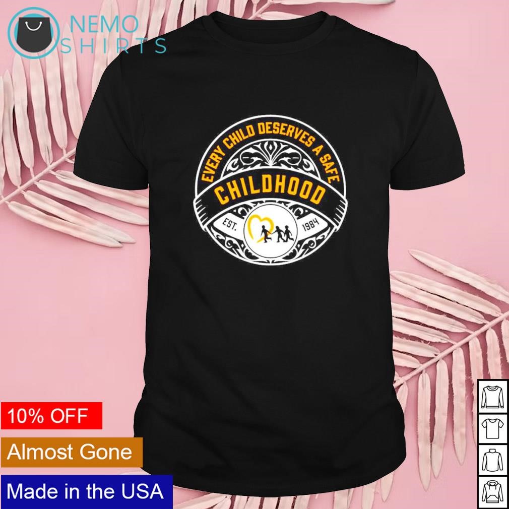 Every child deserves a safe childhood charity shirt