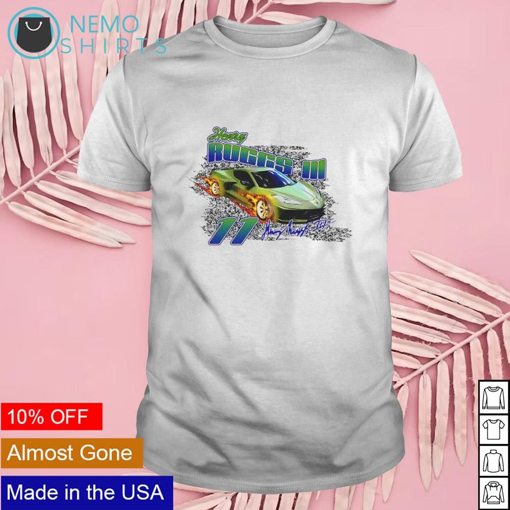 Henry Ruggs III Nascar signature shirt