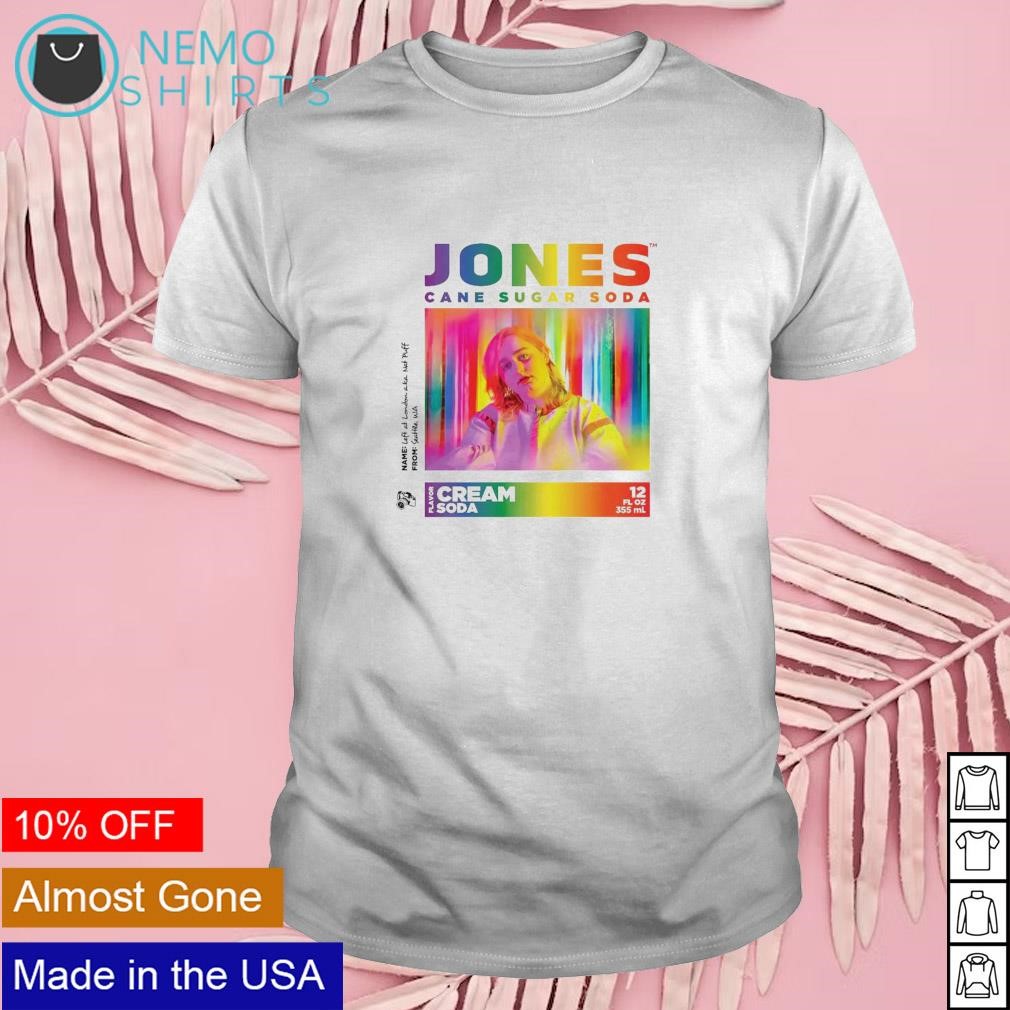 Jones cane sugar soda pride ft left at London shirt