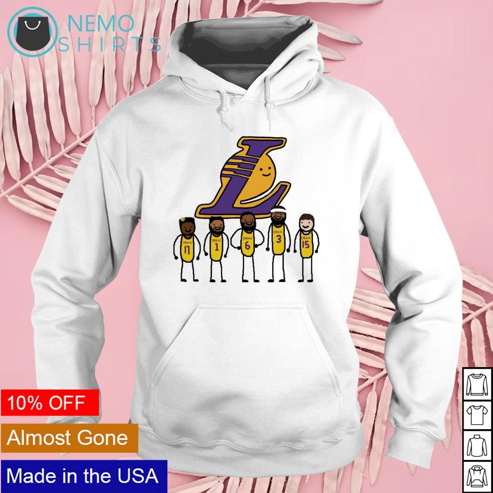 LA Lakers players paint shirt hoodie sweater and v neck t shirt