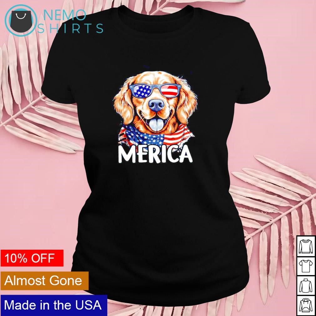 Merica golden dog independence day shirt, hoodie, sweater and v