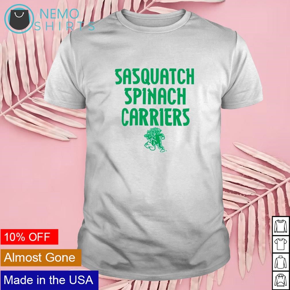 Sasquatch spinach carriers Eugene Emeralds shirt
