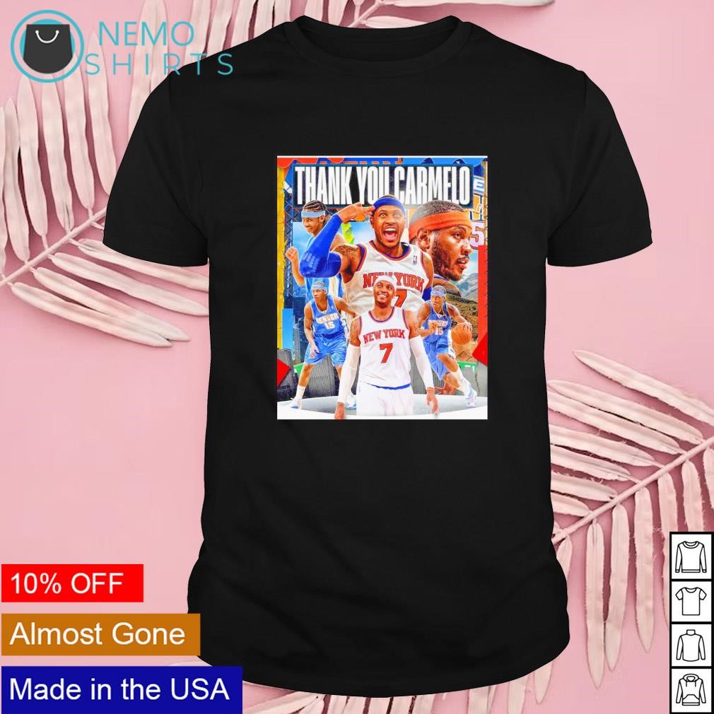 Thank you Carmelo basketball shirt
