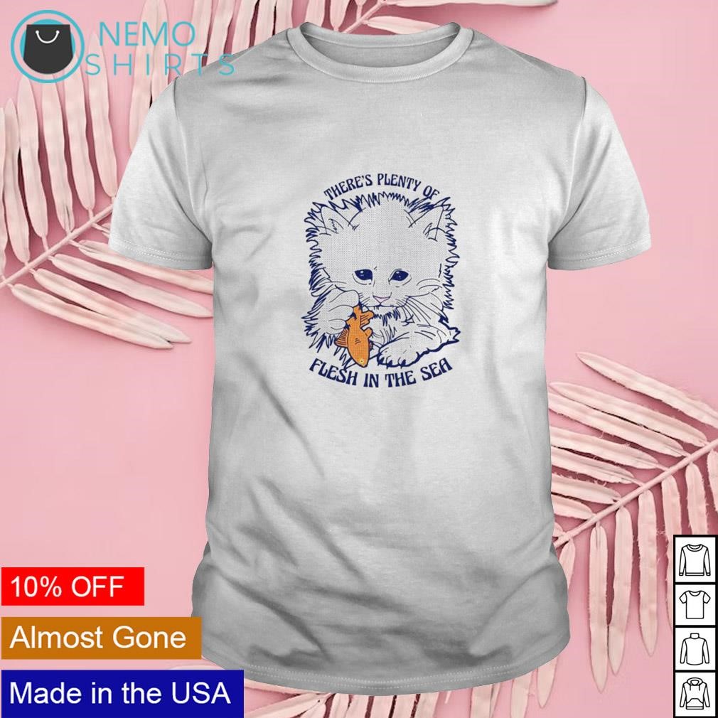 There’s plenty of flesh in the sea cat with fish shirt