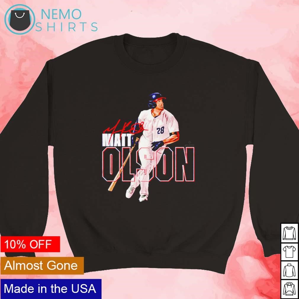 Matt Olson Women's V-Neck, Atlanta Baseball Women's V-Neck T-Shirt