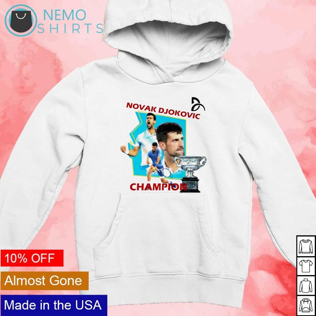 Novak Djokovic champion tennis player shirt hoodie sweater and v