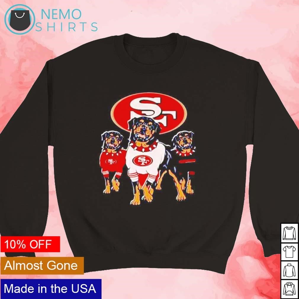 San Francisco 49ers Rottweiler dog shirt, hoodie, sweater and v-neck t-shirt